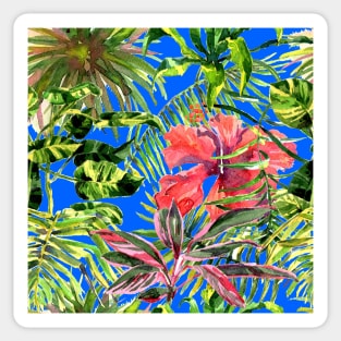 Seamless tropical flower Sticker